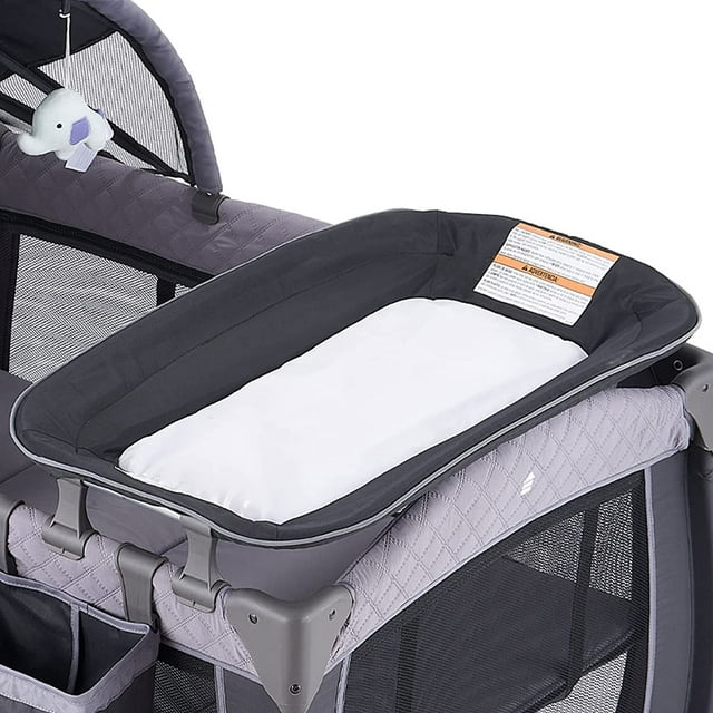Pamo Babe Baby Playard with Canopy, Portable Crib with Changing Table