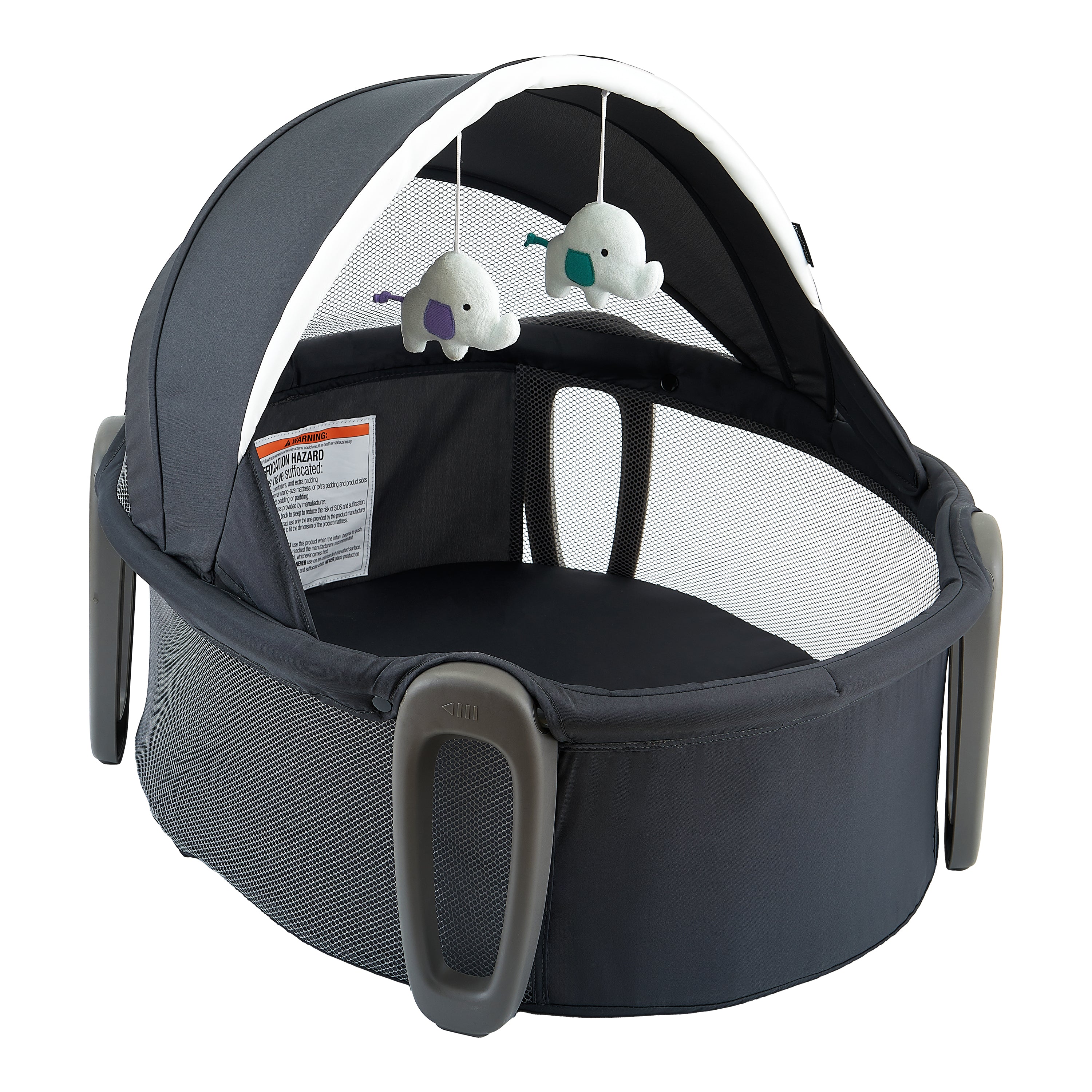 Pamo Babe Portable Playard, Unisex Baby Play Pen with Carrying Bag (Gray)