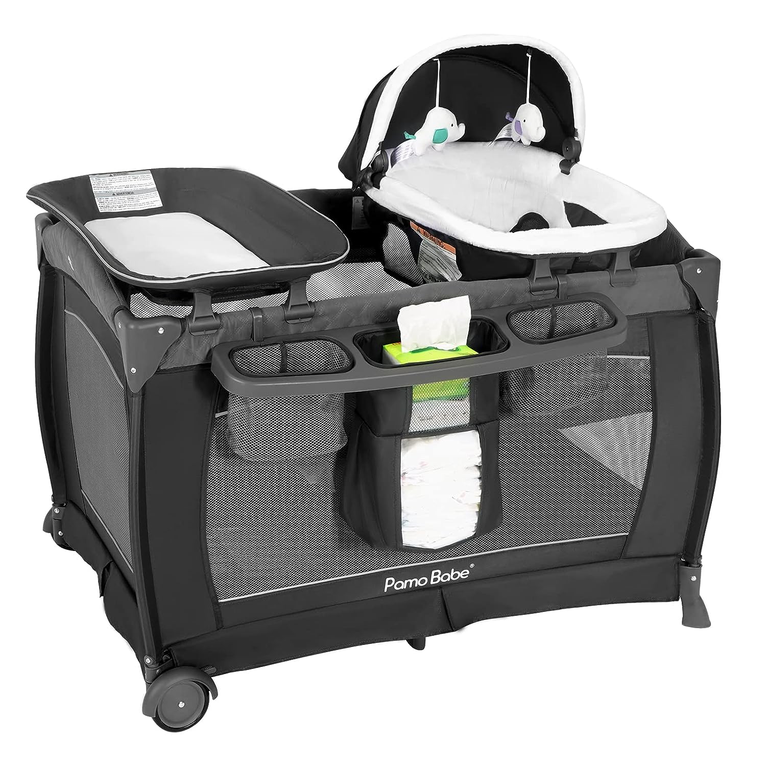 Pamo Babe Playard Deluxe Nursery Center, Foldable Playpen for Baby