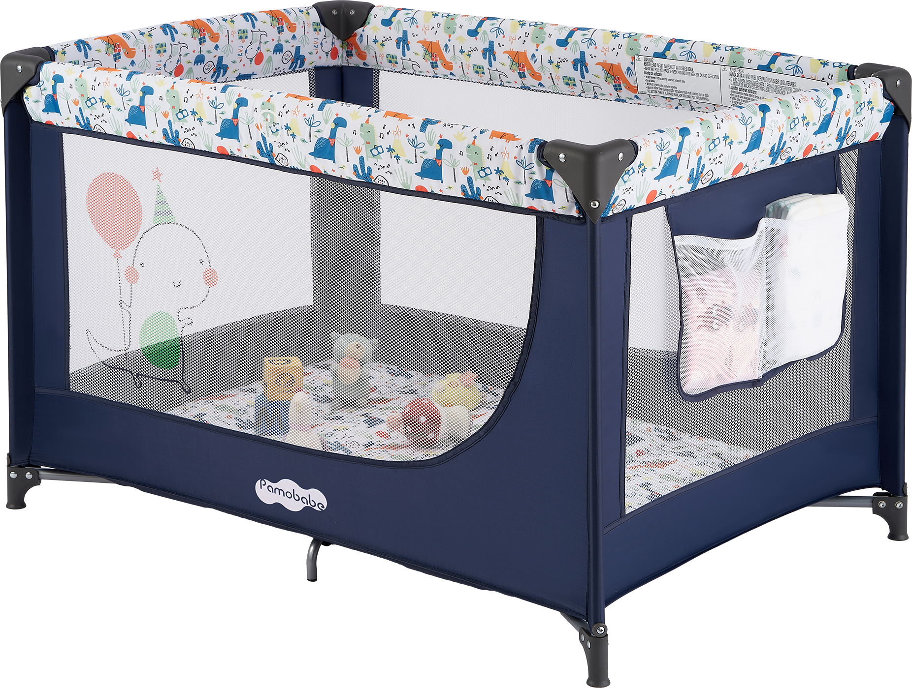 baby trend playard mattress Pamo Babe Unisex Portable Basic Playard and Playpen with Mattress and