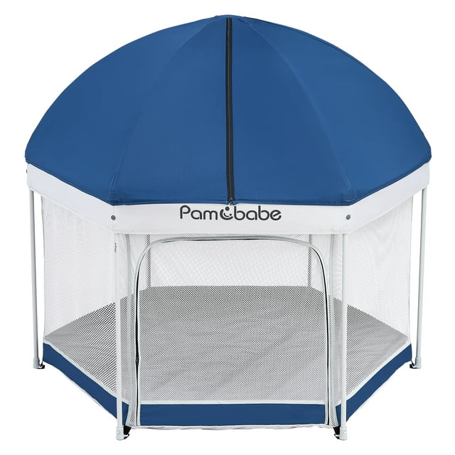 summer infant outdoor playpen canopy Pamo Babe Premium Indoor and Outdoor Baby Playpen
