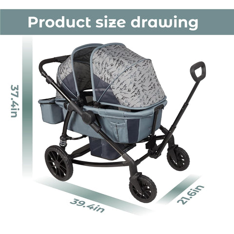 Pamo Babe Lightweight Travel Stroller - One-Hand Fold, Cup Holder, For Airplane (Up To 33 Lbs)