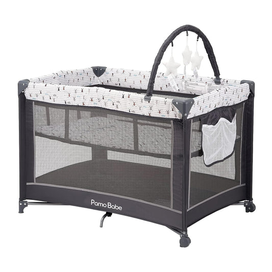 Pamo Babe Portable Crib with Mattress Carry PAMO BABE