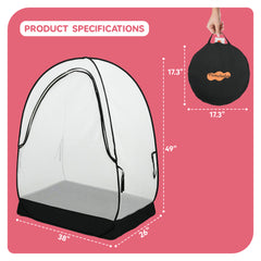 Pamo Babe Pack and Play Tent, Net Cover to Keep Baby in, Pop Up Breathable Mosquito Net