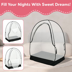 Pamo Babe Pack and Play Tent, Net Cover to Keep Baby in, Pop Up Breathable Mosquito Net
