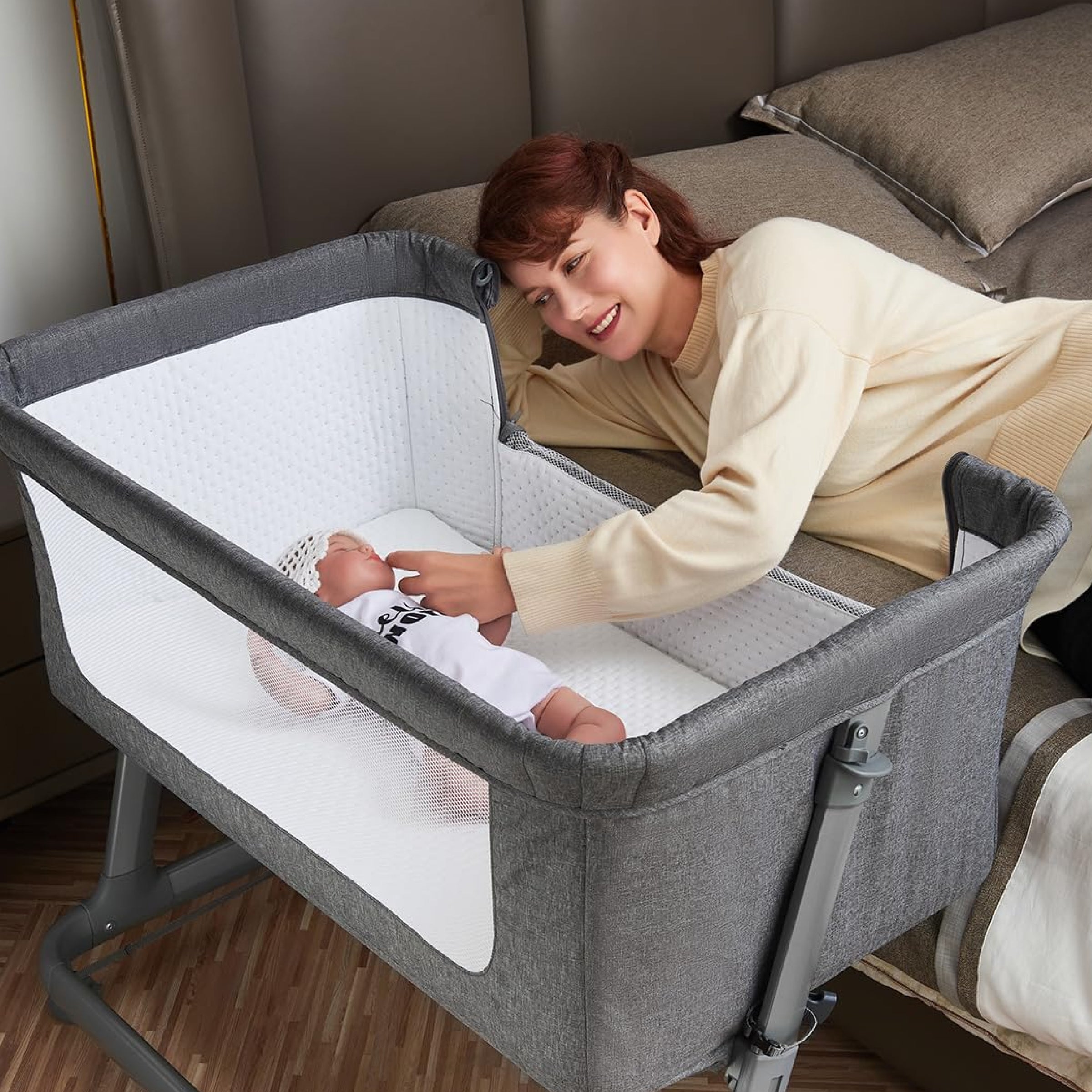 Pamo Babe Travel Foldable Portable Bassinet Baby Infant